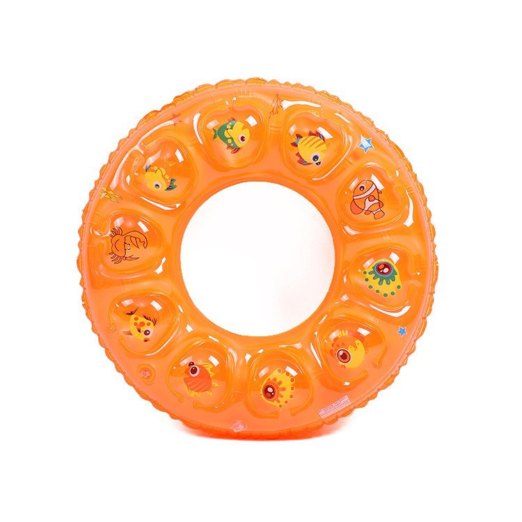 Picture of Thickened double airbag swimming ring factory wholesale 50-90 swimming ring thickened children's inflatable fluorescent solid color swimming ring
