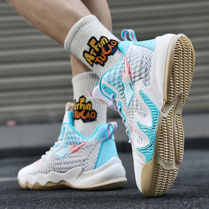 Basketball Shoes Men's War Boots Children's Practical Sneakers Teenagers Cement Ground Playground Sports Play Sports Shoes