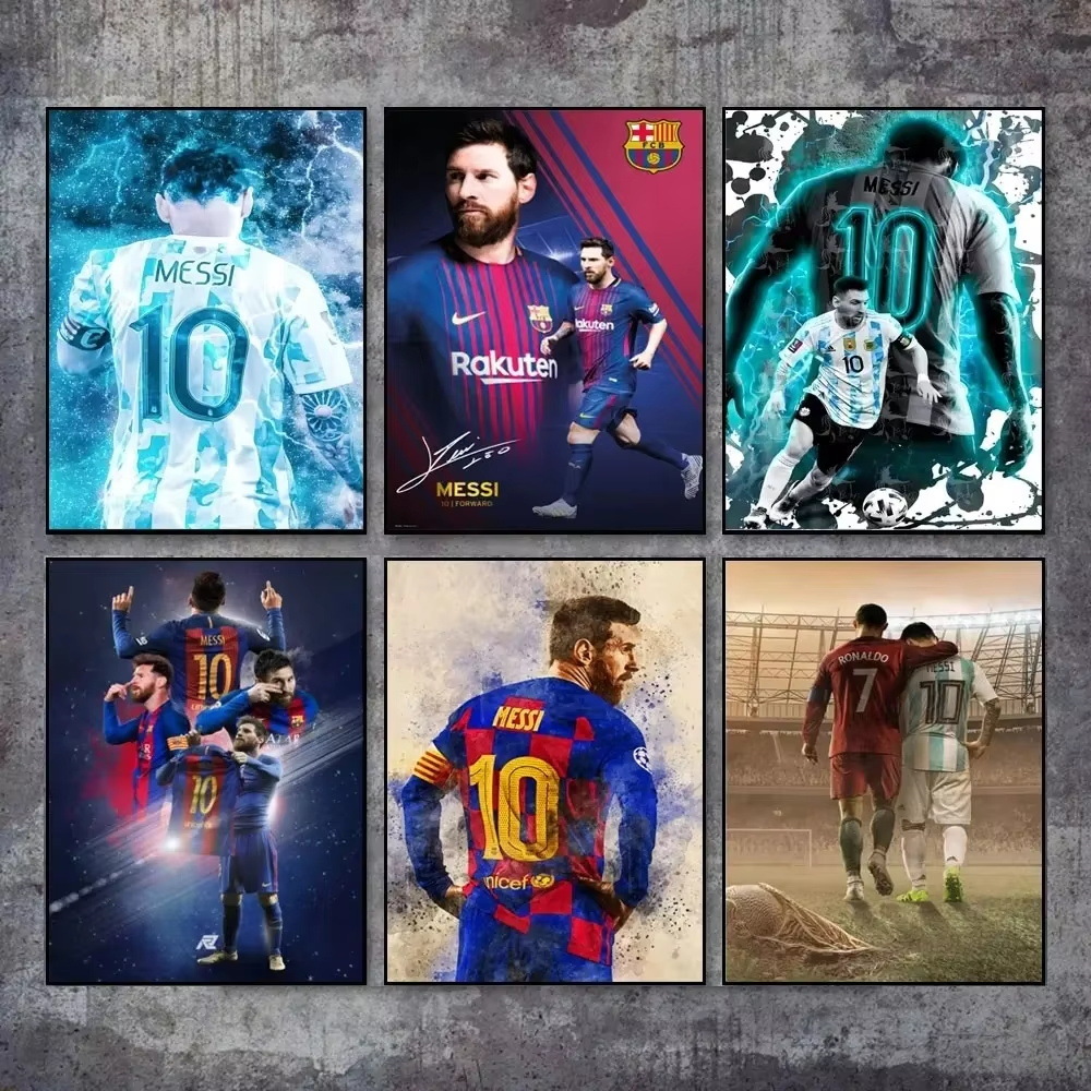 Football star retro poster factory wholesale high-definition inkjet decorative painting cross-border e-commerce to Zanda