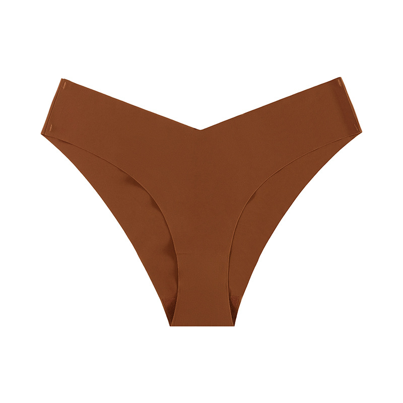 Picture of New European and American seamless ice silk underwear women's low waist plus size briefs breathable quick-drying yoga sports underwear women