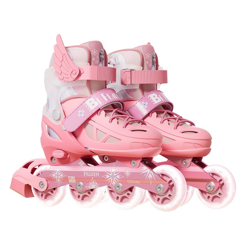 Kolomi Skates Children's Women's Brakable Professional Beginner Skates Adjustable All-suit Skating Shoes for Boys