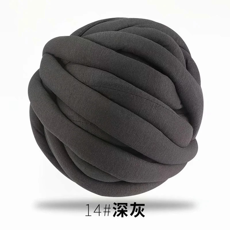 Picture of Heart-filled cotton coarse cotton fabric thread hand-woven blanket bag cat nest wool core-spun yarn thread machine-washed OHHIO new style