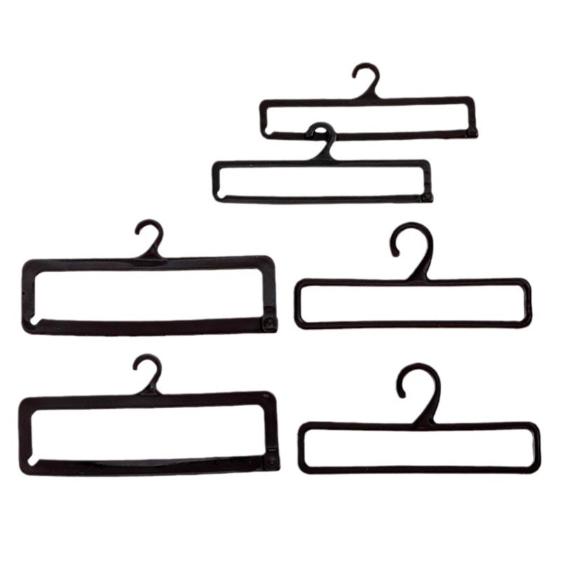 Picture of Factory wholesale plastic hook black scarf hook towel scarf display stand drying rack silk scarf clip