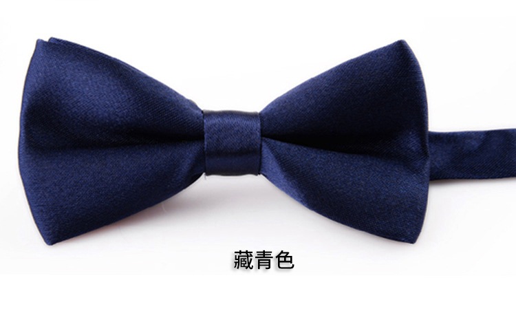 Picture of Korean Style Imitation Silk Bow Tie Men's and Children's Fashionable baby Solid Color Bow Tie Bow Tie Kindergarten Primary School Students Bow Tie