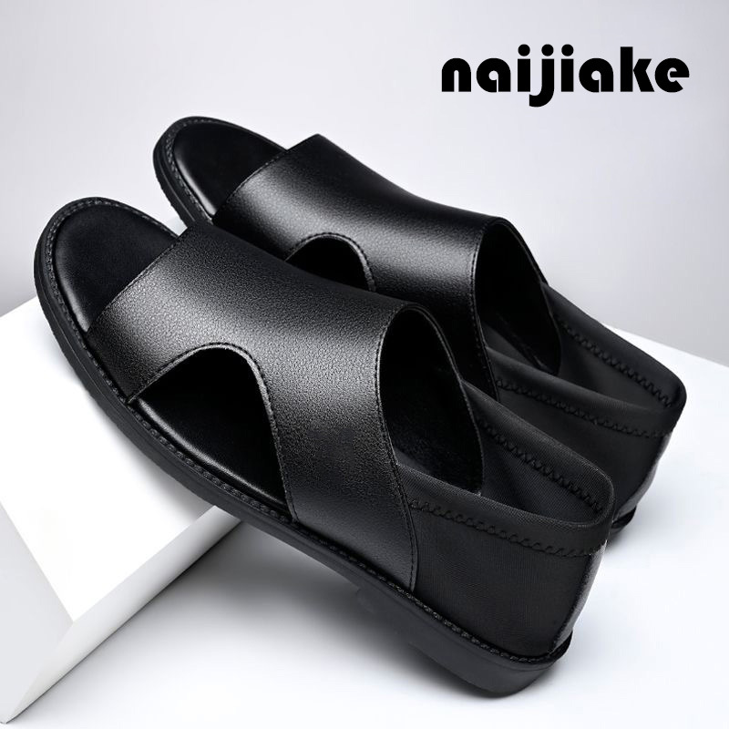 Men's 2025 Sandals Summer Sandals Non-Slip Soft Surface Wear-Resistant Soft Sole Breathable Beach Shoes Versatile Casual Shoes for Outer Wear