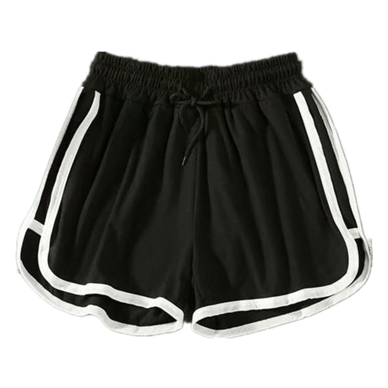 Beach summer women's sports shorts youth comfortable simple yoga three pants candy color couple super shorts