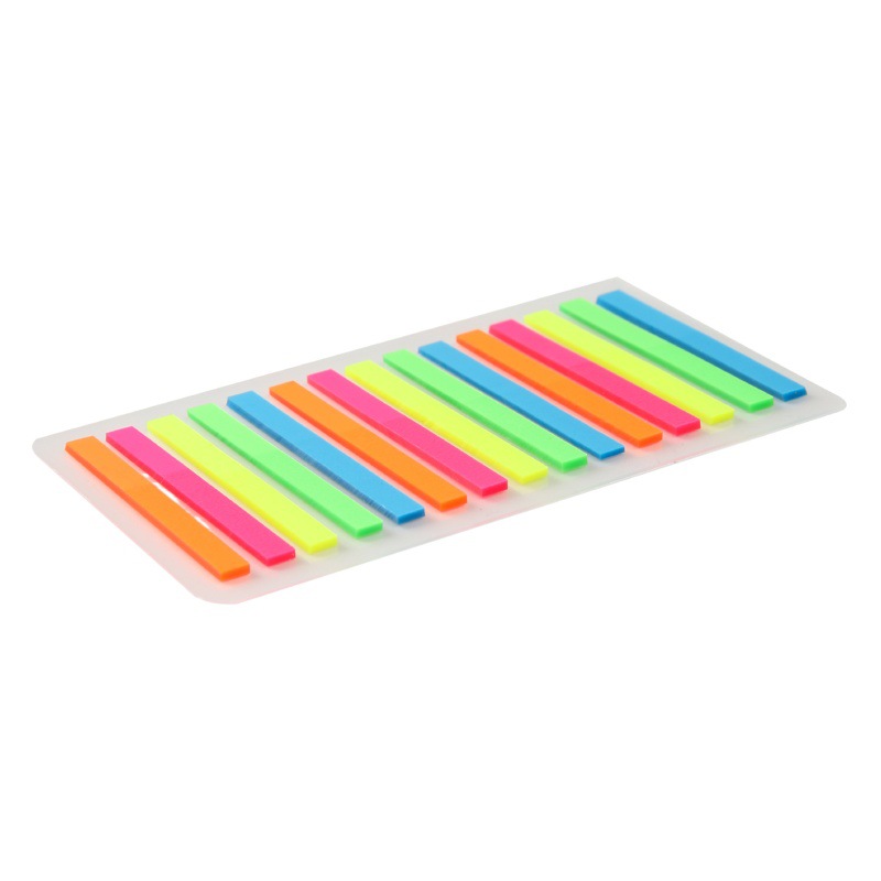Index Tabs Small Narrow Sticky Notes Reusable Reading Notes Study Notes Label Stickers Fluorescent Markers Planner Stickers