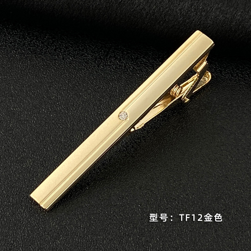 Picture of Men's Tie Clip Manufacturer Direct Sales Yiwu Cross-Border Business Metal Tie Clip Tieclips Bow Tie Business Style
