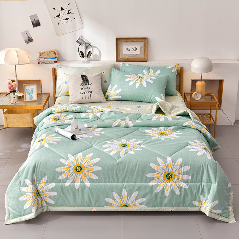 Picture of Air-Conditioning Quilt, Summer Cool Quilt, Thin Single and Double Washed Cotton Summer Quilt, Gift Box, Kidsren's Quilt, Sales Quilt, Machine Washable