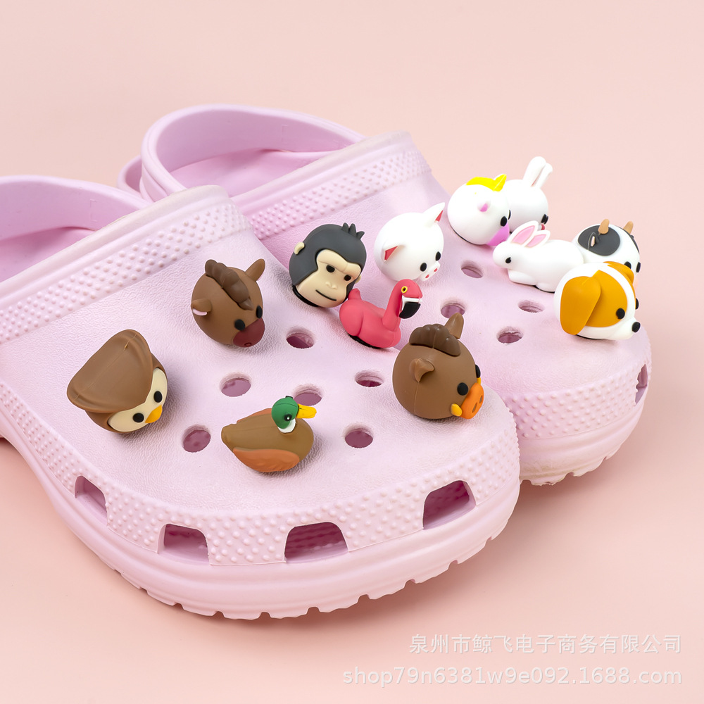 3D Marine Animal Frog, Bee, Dog Shoe Charms, Shoe Accessories, 3D Shoe Decorations