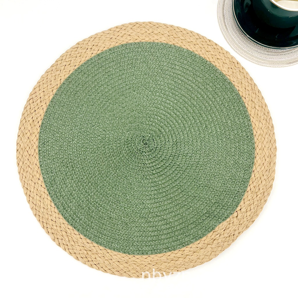 Picture of PP insulation table mat hotel western restaurant European simple natural outdoor festival activities can be wholesale mixed batch