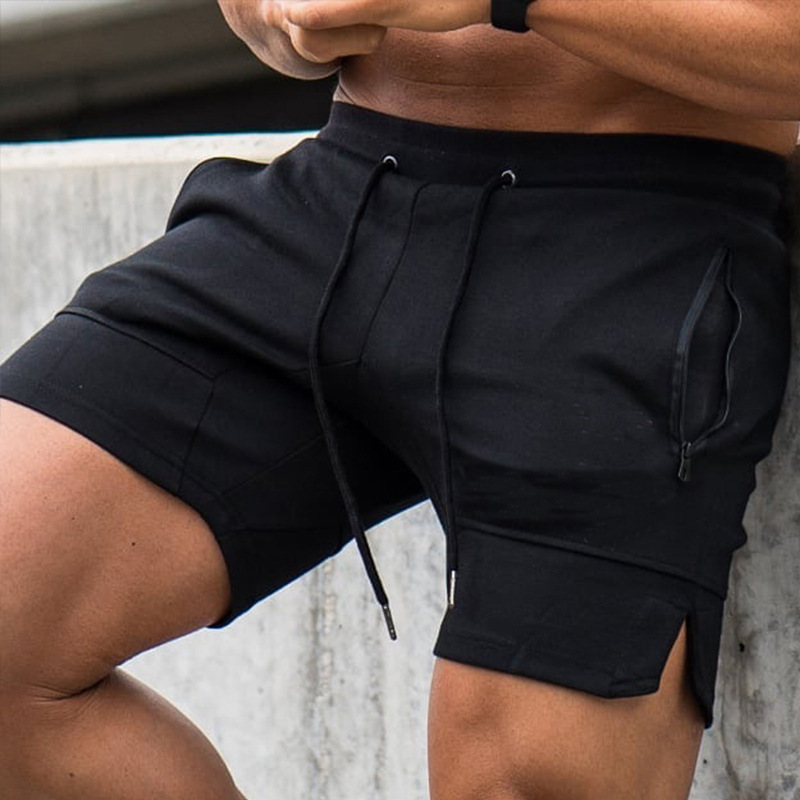 Muscle Slim Thin Squat Three-point Pants Basketball Running Fitness Men's Breathable Quick-drying Elastic Training Shorts