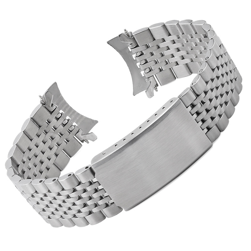 New Quick Release Jiuzhu Stainless Steel Strap Arc Elbow Small Steel Strap for Huawei Watch Strap 18/20/22mm