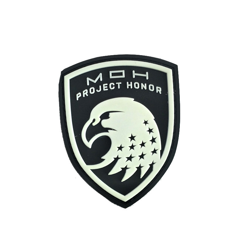 Picture of Foreign trade supply DTOM snake armband PVC 3D rubber patch eagle soft glue velcro badge backpack decoration