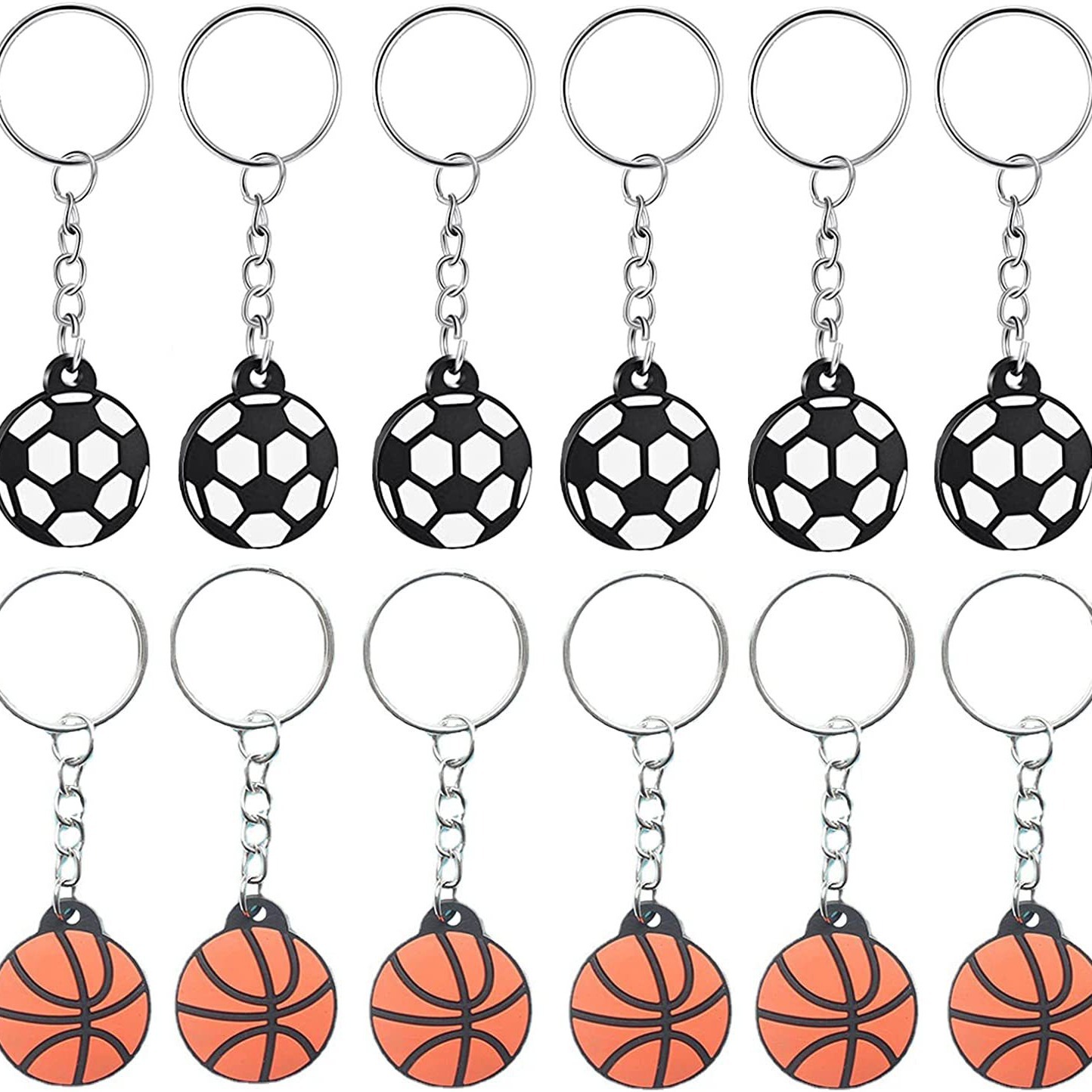 European Cup Peripheral Football Keychain Small Pendant Pvc Cartoon Basketball Cross-Border Amazon Fan Supplies 2025