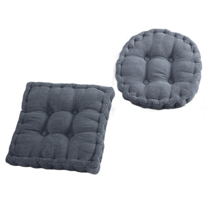 Picture of Manufacturer Wholesale Solid Color Corduroy Corn Kernel Cushions Japanese Square Round Chair Cushions Student Chair Cushions Futon