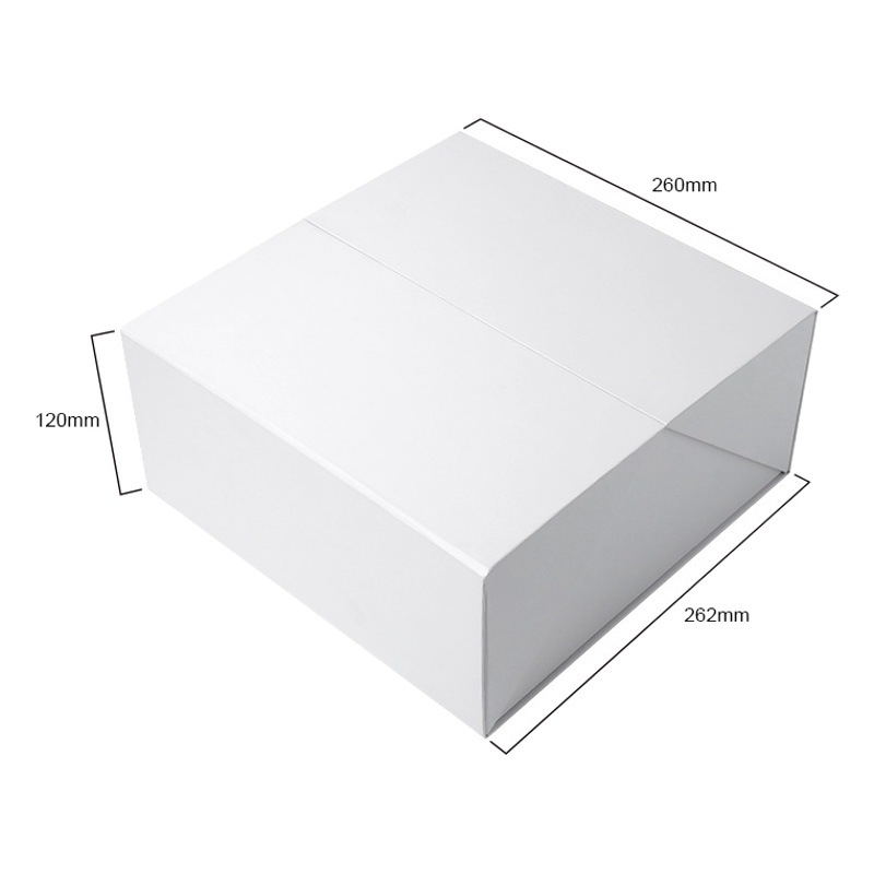 White Box Foldableing Box Magnetic Gift Box Custom Intimates Packaging Design Foldableing Double Door Flip Box Creative Gift Box