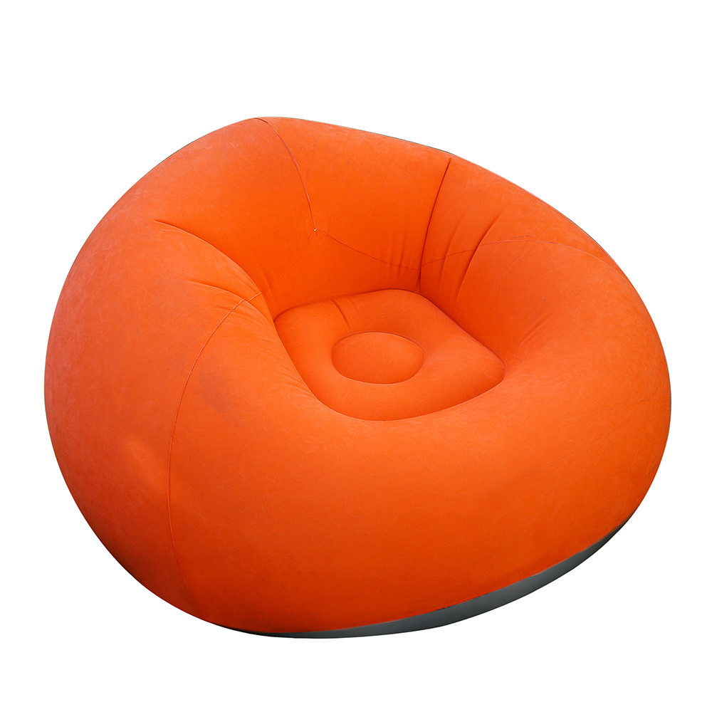 Picture of Factory Inflatable Sofa Single Living Room Bedroom Balcony Lazy Sofa Chair Folding Outdoor Leisure Flocked Sofa