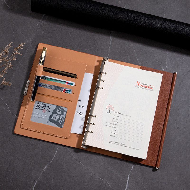 Picture of Creative loose-leaf notebook A5 personality diary simple meeting record book card business high-end notebook
