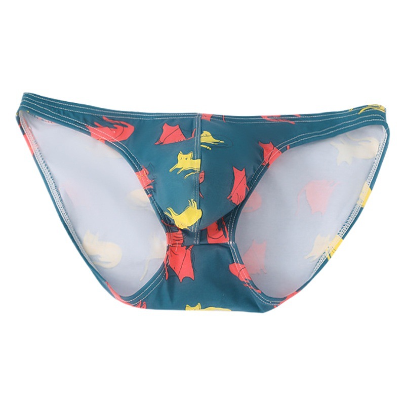 Men's briefs low waist sexy cotton comfortable printing tide gay explosion stretch breathable cross-border in stock wholesale