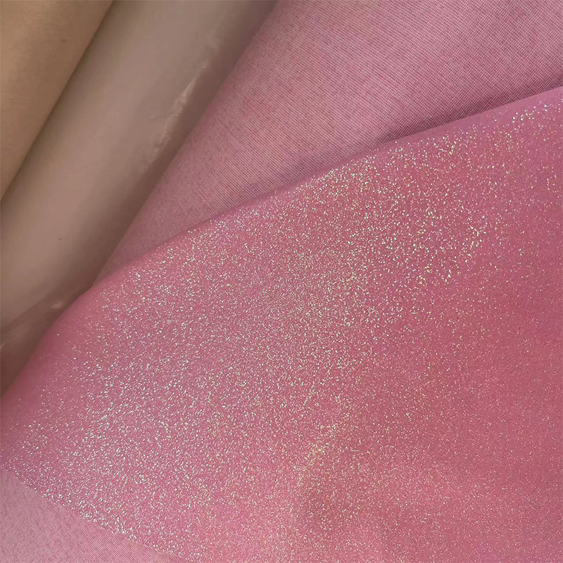 Picture of Glitter Cloth Pu Leather Fabric Glitter Christmas Glitter Sequin Textile Leather Glitter Clothing Accessories