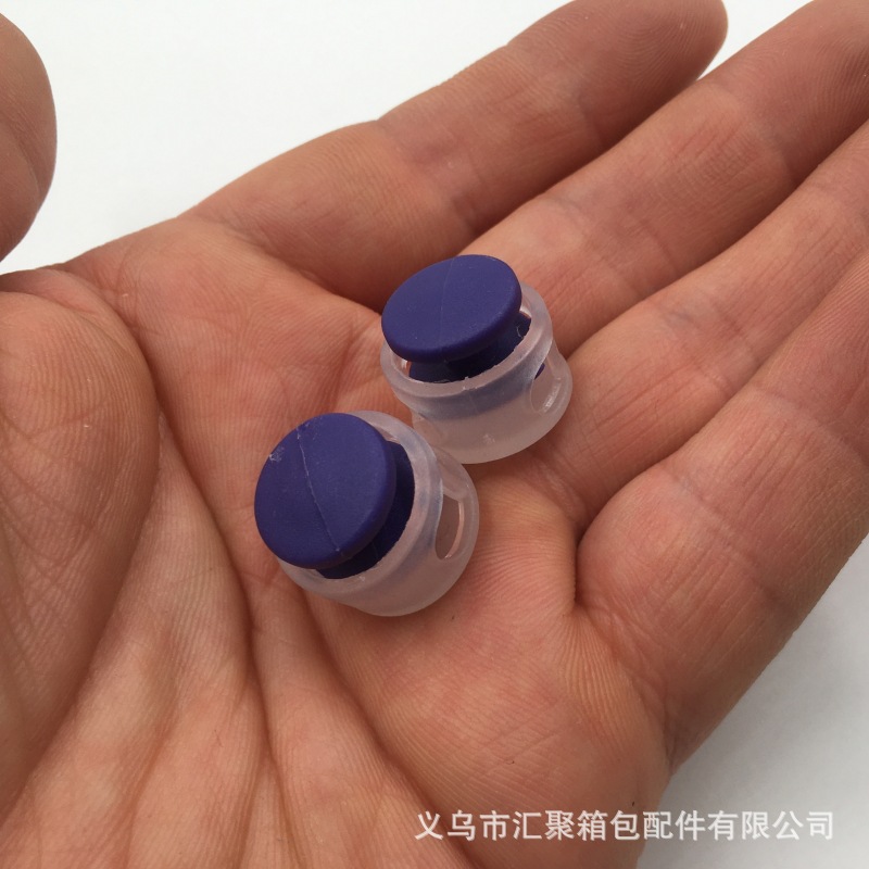 Picture of Lazy-free round double-hole shoelace buckle pig nose bread adjustable buckle shoelace buckle spring buckle