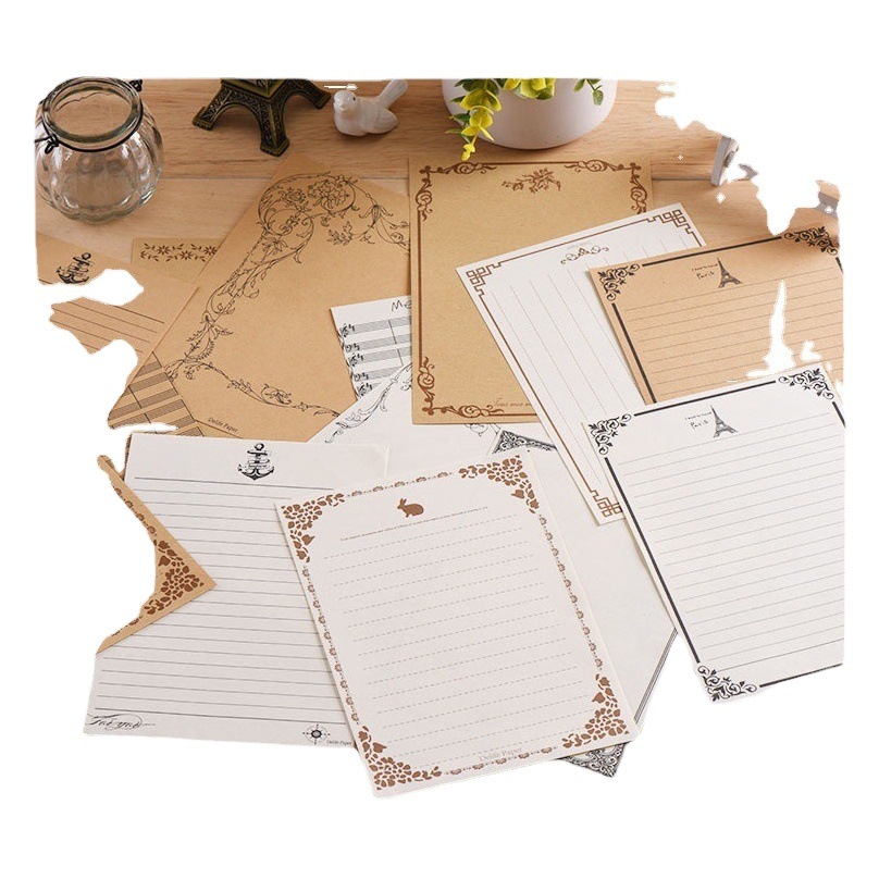Spot stationery creative Chinese style retro Kraft paper A5 letterhead wholesale ZAKKA grocery wind writing calligraphy practice