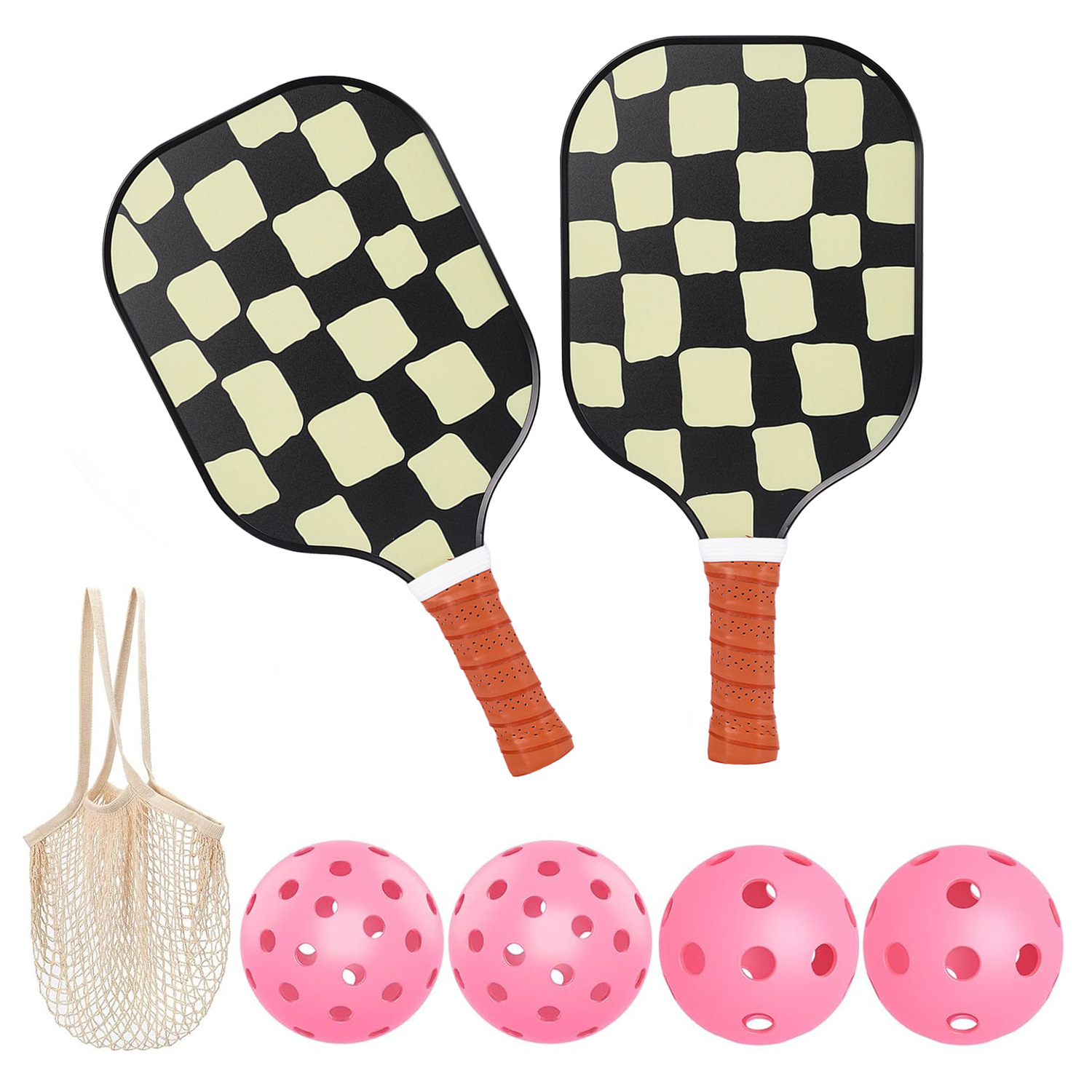 Picture of Fiberglass Peak Racket suit Outdoor Peak Ball Racket Net Bag Honeycomb Pickleball Racket