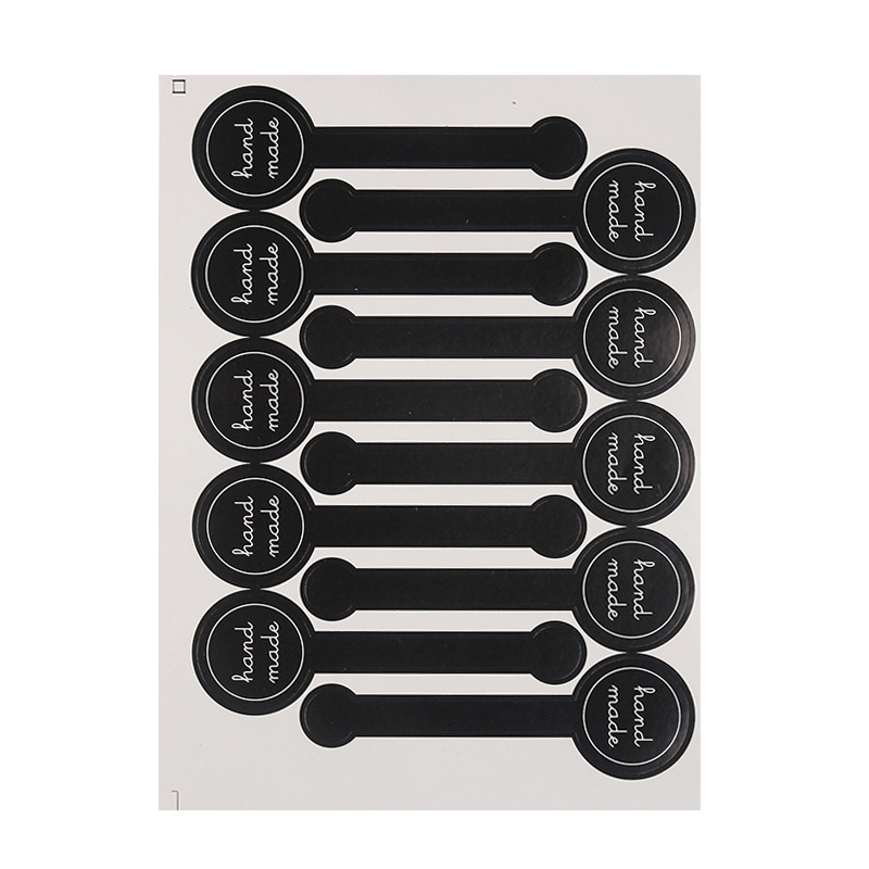 Picture of Factory spot black English HANDMADE moon cake box sealing sticker sticker AliExpress cross-border