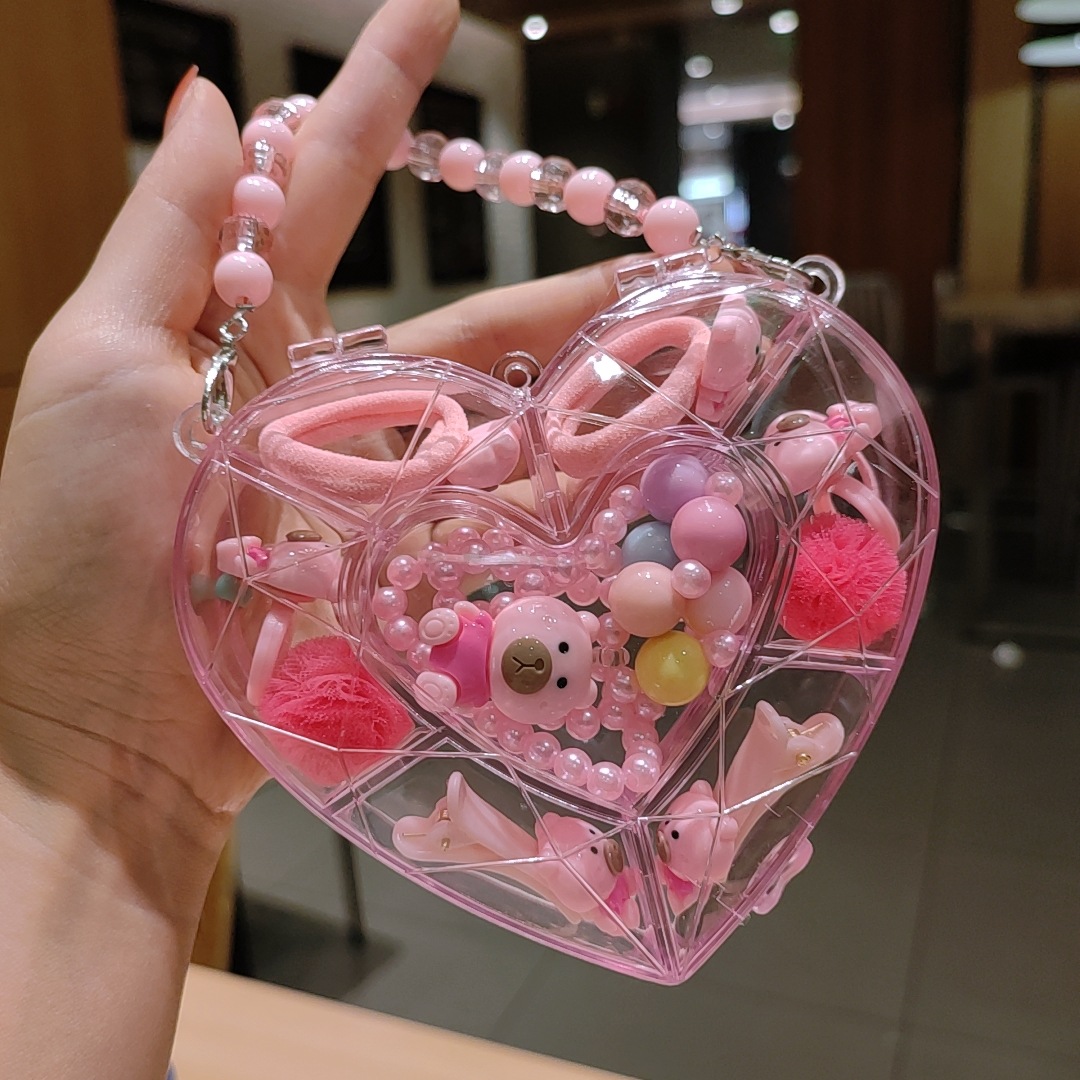 Picture of Children's jewelry baby cartoon cute fruit pendant bracelet suit birthday gift box in stock wholesale