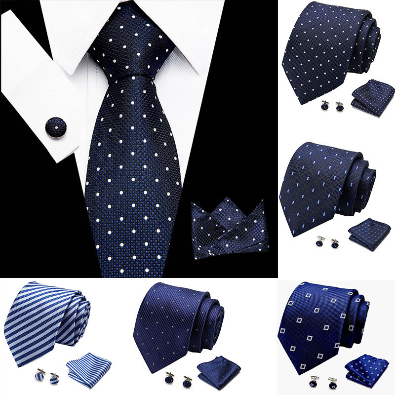 Picture of New Tie in Stock Cross-Border Hot Selling Tie Manufacturer Business Men's Formal Tie Set Ready-Made Fashion Accessories
