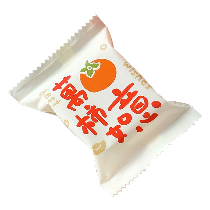 2025 New Year Year Snake Snowflake Crisp Packaging Bag Red Festive Nougat Cookies Handmade Baking Machine Bag