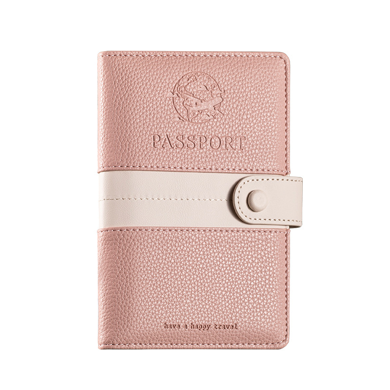 Picture of Portable passport holder passport ticket holder ins passport protective case passport holder anti-theft brush overseas certificate holder card holder
