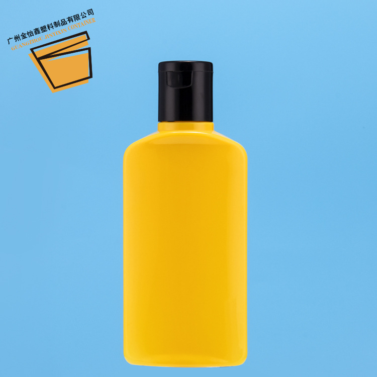 Black Plastic Bottle Car Coarse Wax Water Wax Car Wash Wax Flat Bottle 250MLPET Leather Water Wax Plastic Bottle Pot