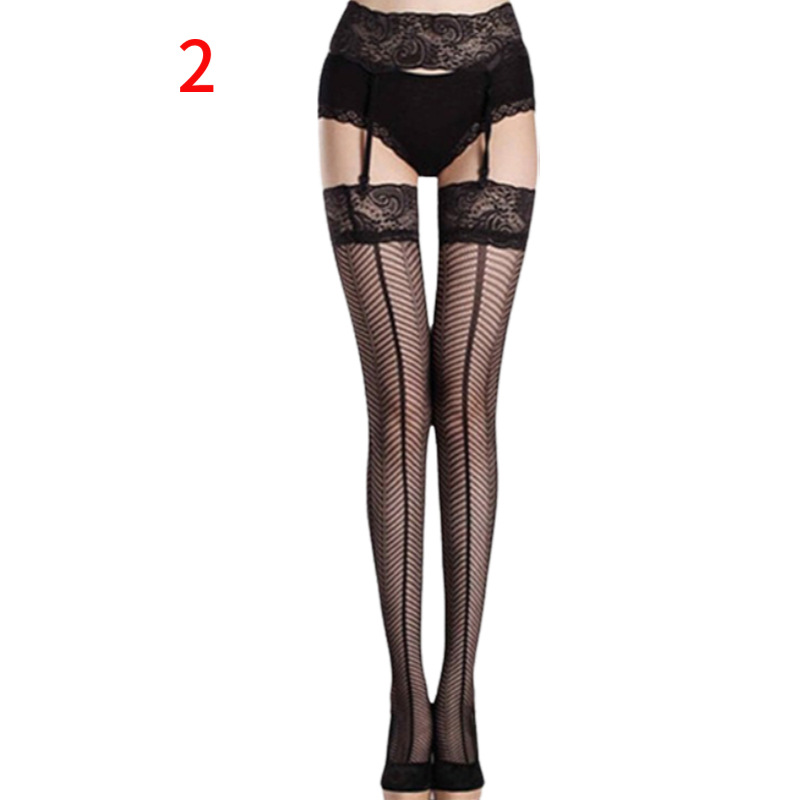 Picture of Sexy Underwear Sexy Pants Tennis Stockings Small Net Four-sided Open-end Hanging Socks Hanging Socks Perspective Fishing Net Eye Open-end Socks
