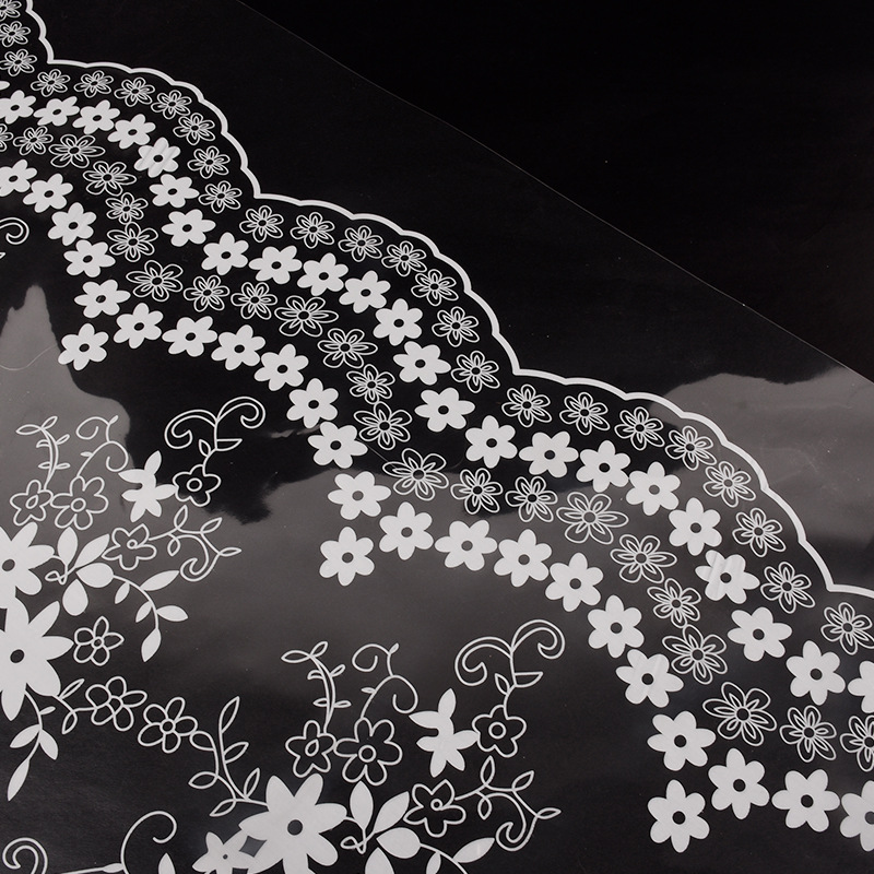 Internet famous new lace printing lace transparent cellophane lace bouquet wrapping paper flower shop wrapping paper