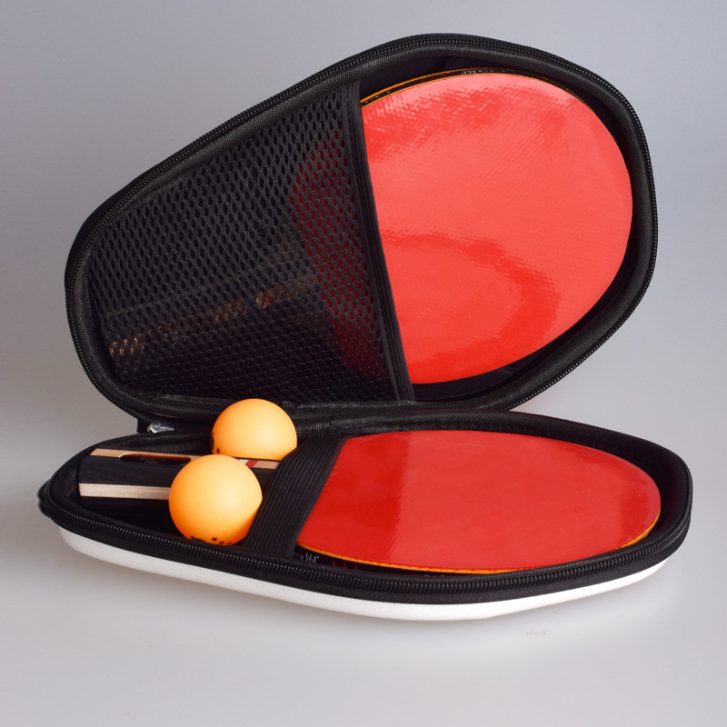 Picture of Diamond-Shaped Table Tennis Racket Set Hard Shell Storage Bag Large Capacity Protective Cover Can Hold Two Rackets Anti-Fall Portable Racket Bag
