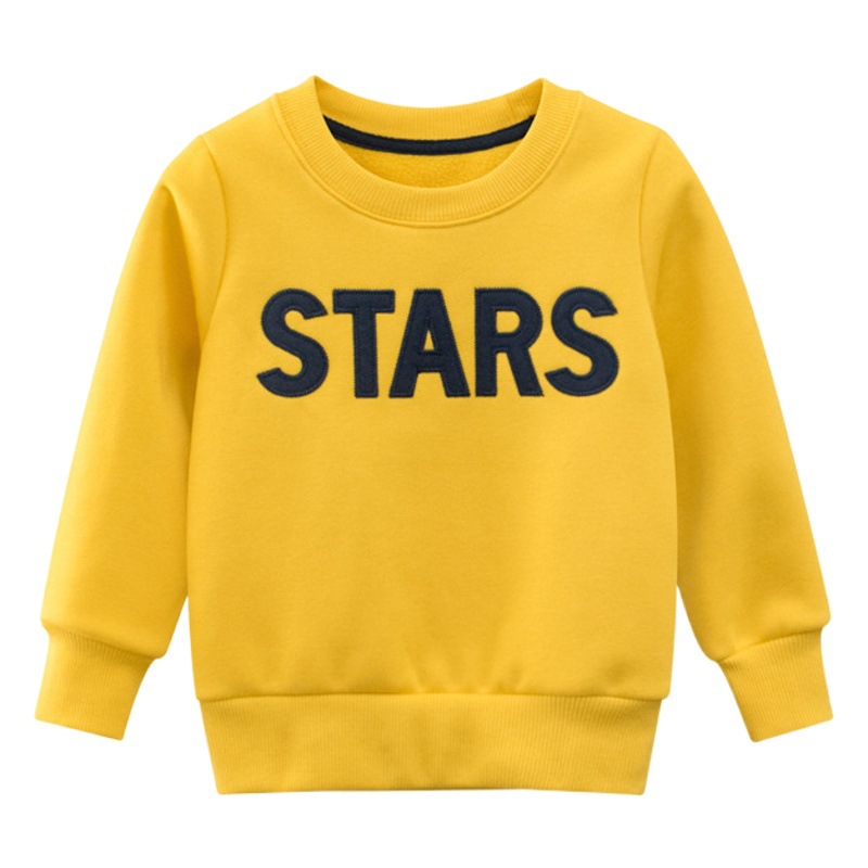 27Kids Brand Kidsren's Clothing Wholesale 2024 New Autum Kidsren's Sweatshirt Plus Fleece Sweater Baby Clothes One Piece Consignment