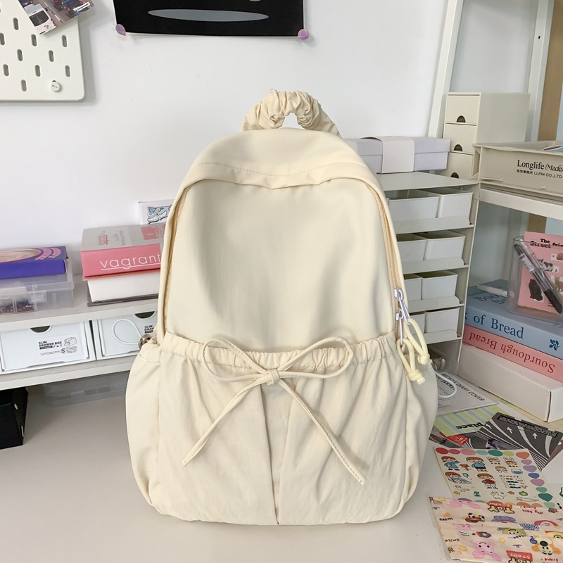 Picture of Korean Style Women's Fashionable All-match Backpack Nylon New Travel Outdoor Backpack Lightweight Student Commuter Schoolbag