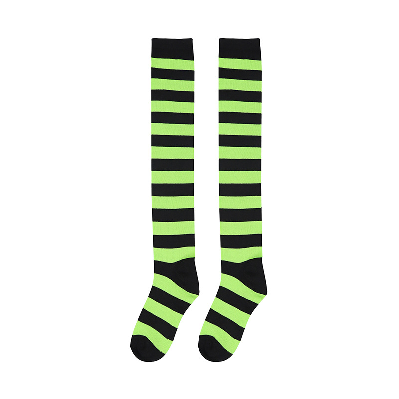Picture of Spring Japanese Women's Socks All-match Striped Long Socks cosplay Anime Over-the-Knee Socks