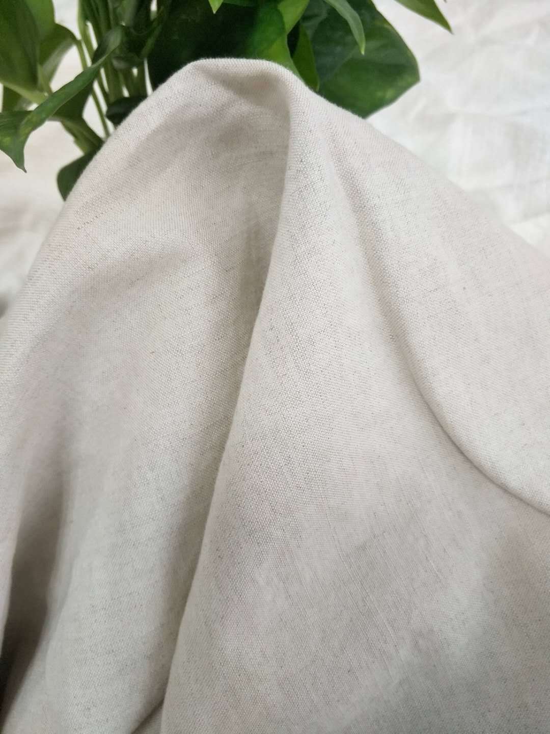 Linen cotton rain Dew color wide cloth linen cotton natural color curtain cloth cotton linen bed sheet enzyme wash fabric
