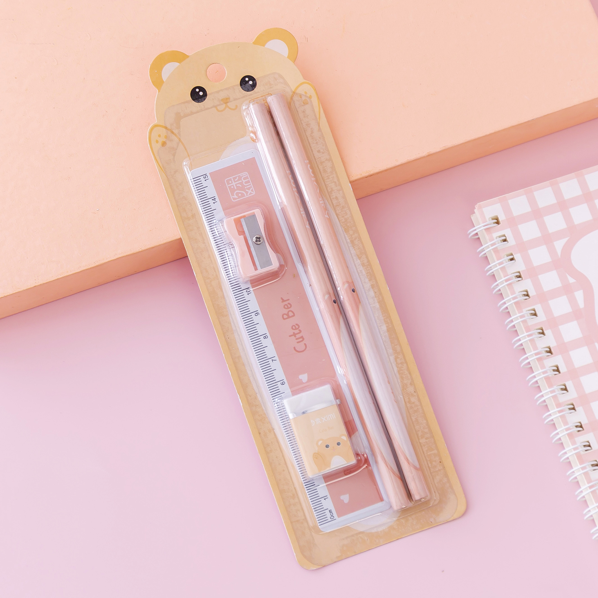 Picture of Learning Stationery Set Gift Box Children's Day Gift School Supplies Cute Student Reward Small Gift Pencil