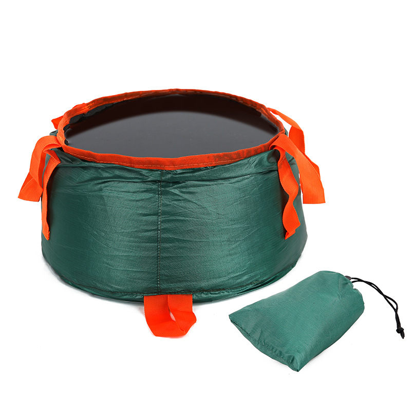 Picture of AYXSEE outdoor folding portable water basin travel camping Hotel Hotel wash face wash feet wash basin delivery storage bag