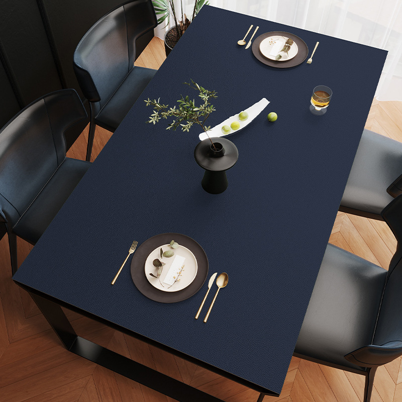 Picture of Spot solid color leather table mat table mat pvc leather waterproof oil-proof coffee table mat tablecloth wholesale