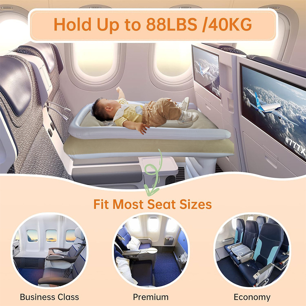 Picture of Amazon Baby Inflatable Mattress Children's Car Rear Folding Car Mat Outdoor Travel Thickened Flocking Air Cushion