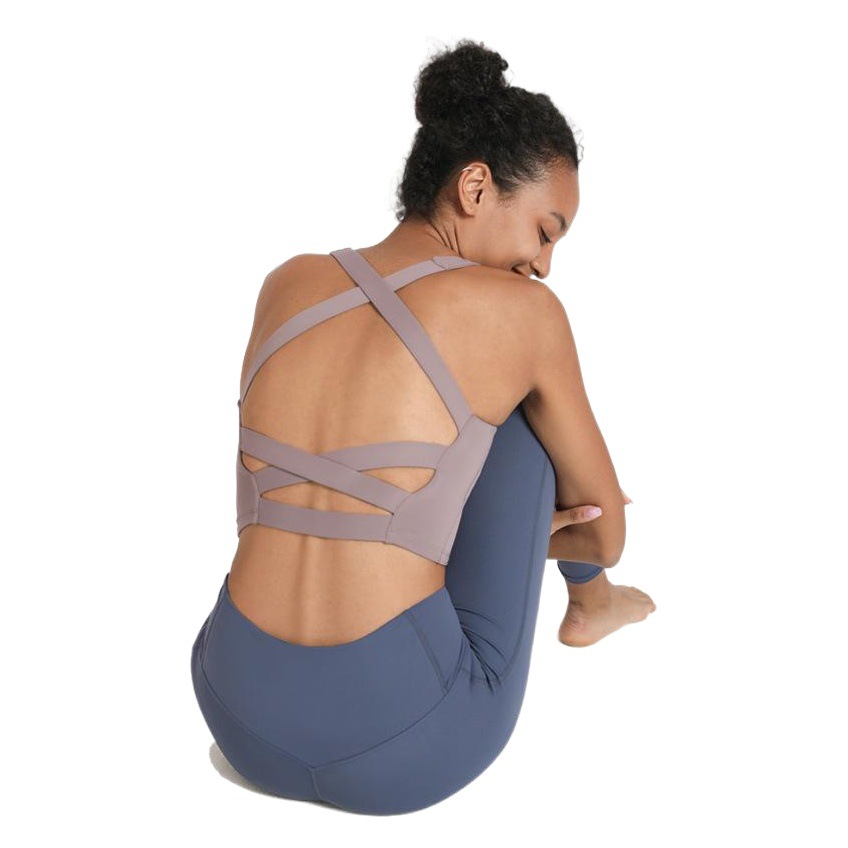 Ningbo Dashu Cross Beauty Back Sports Underwear Women's Shockproof Vest Running Fitness Band Chest Pad Yoga Bra