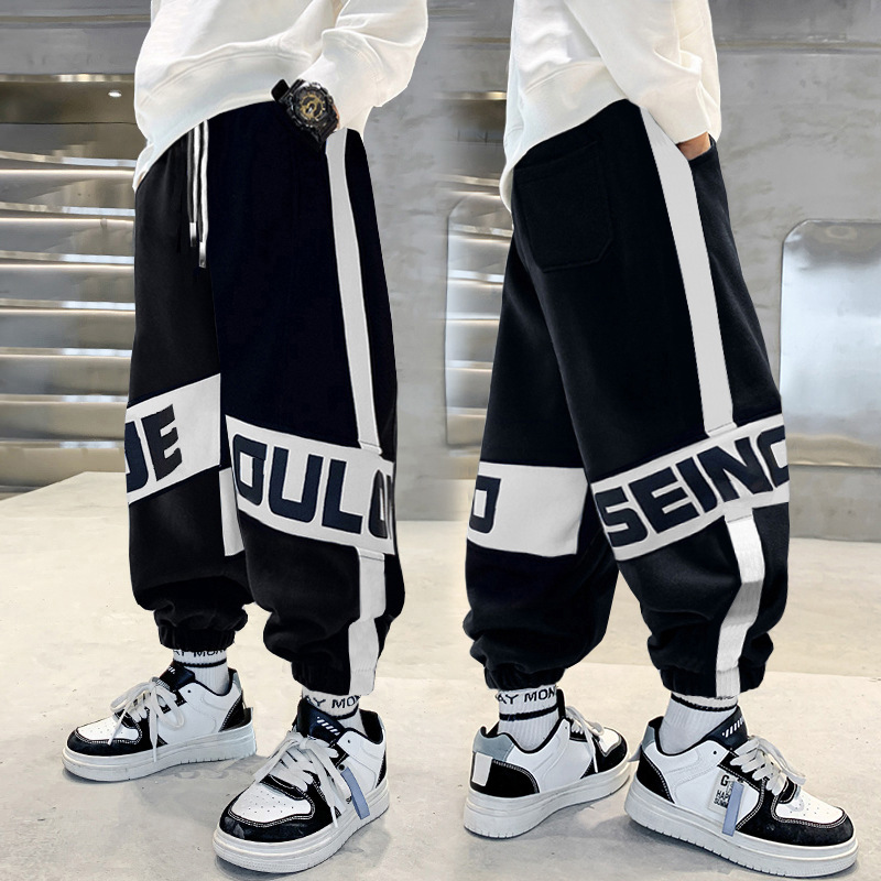 Picture of Boys' Lightweight Pants Spring and Autumn 2025 Children's Long Pants for Older Students Trendy Korean Style Sports Pants