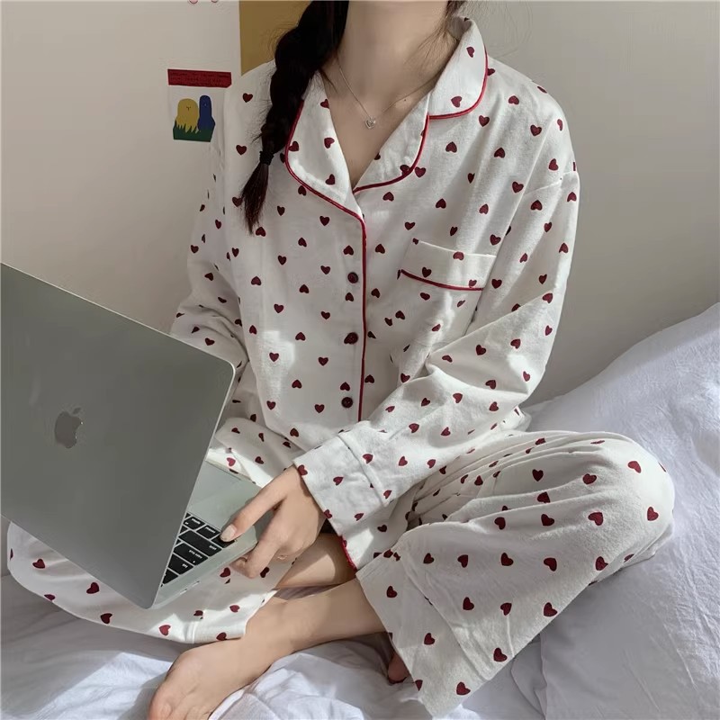 Pajamas women's spring and autumn homewear suit support overseas trade can be changed size label and other prices can be discussed