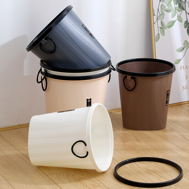 Trash Can Living Room Uncovered Home Office Creative Bathroom Kitchen Large Capacity Wholesale Trash Can