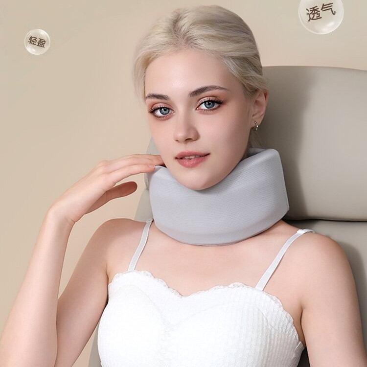 Upgraded Ice Silk Neck Brace Fixed Support Neck Anti-Bowing Forward Tilt Cervical Spine Suitable for Men and Women New Neck Brace